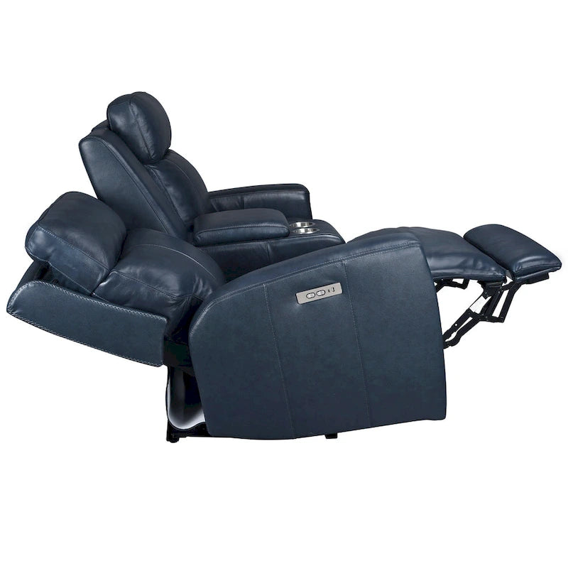 Canapé inclinable électrique biplace 71.5 en cuir zéro gravité avec appuie-tête motorisé, ports USB et USB-C