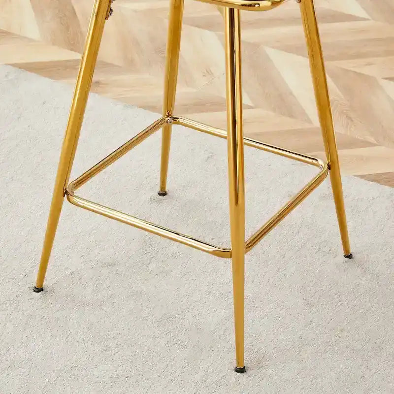 4 tabourets de bar pivotants avec coussins en lin respirant pour îlot de cuisine