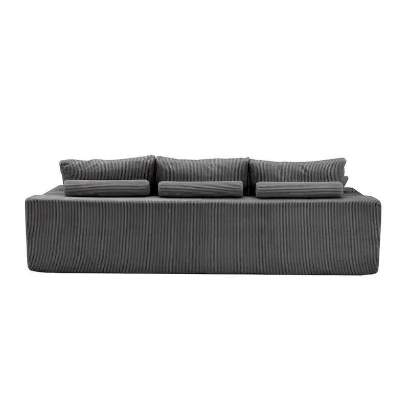 Canapé d'angle modulable Olivia Morgan ultra-doux de 279 cm en forme de L « Nuage » sans assemblage et confort de compression totale