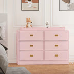 Commode de chambre à 6 tiroirs avec table à langer