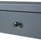 Console d'entrée incurvée en bois avec rangement, 2 tiroirs, rustique