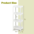 Chariot de rangement fin à 4 niveaux Détachable Organisateur de cuisine