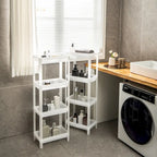 Chariot de rangement fin à 4 niveaux Détachable Organisateur de cuisine