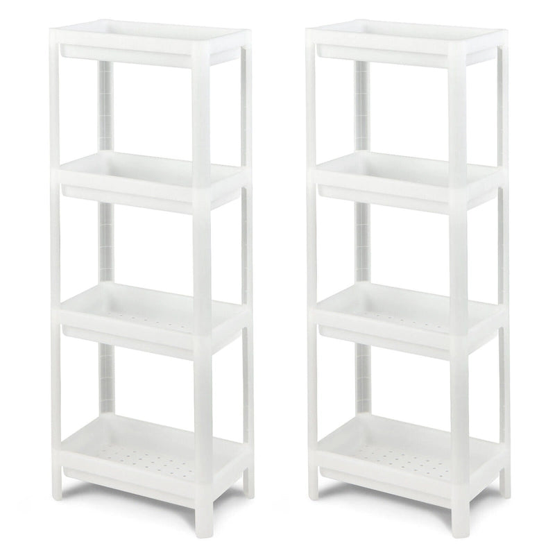 Chariot de rangement fin à 4 niveaux Détachable Organisateur de cuisine