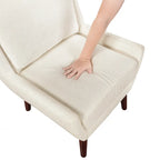 Fauteuil d'appoint contemporain confortable avec revêtement durable et pieds en bois massif