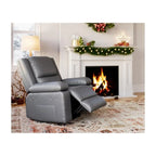 Fauteuil inclinable releveur en cuir avec chauffage et massage