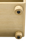 Table console 48" en bois massif avec 2 tiroirs et 2 étagères, pieds en bois massif et pieds réglables