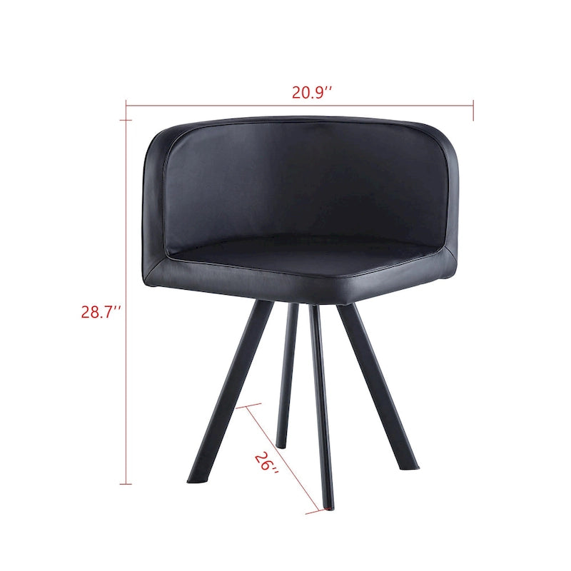 Salle à manger moderne avec table rectangulaire en marbre et 6 chaises rembourrées