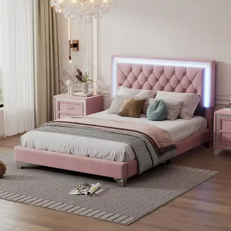 Lit de repos double en bois avec étagères et tiroirs