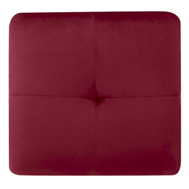 Ottoman en velours capitonné Meharrize