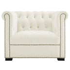 Fauteuil en velours haute performance