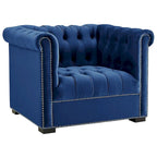 Fauteuil en velours haute performance