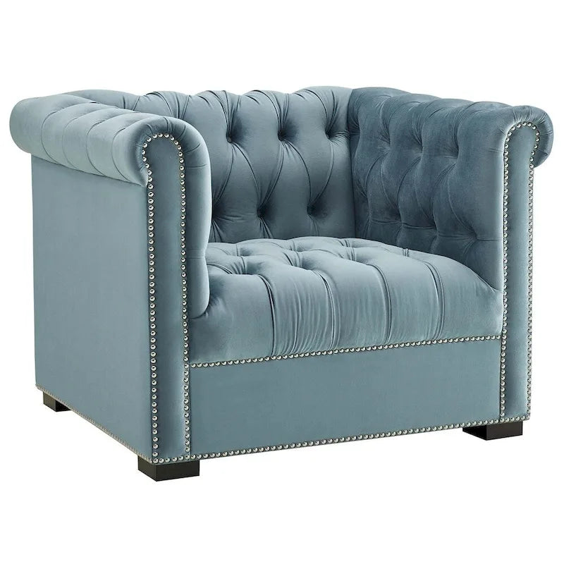 Fauteuil en velours haute performance