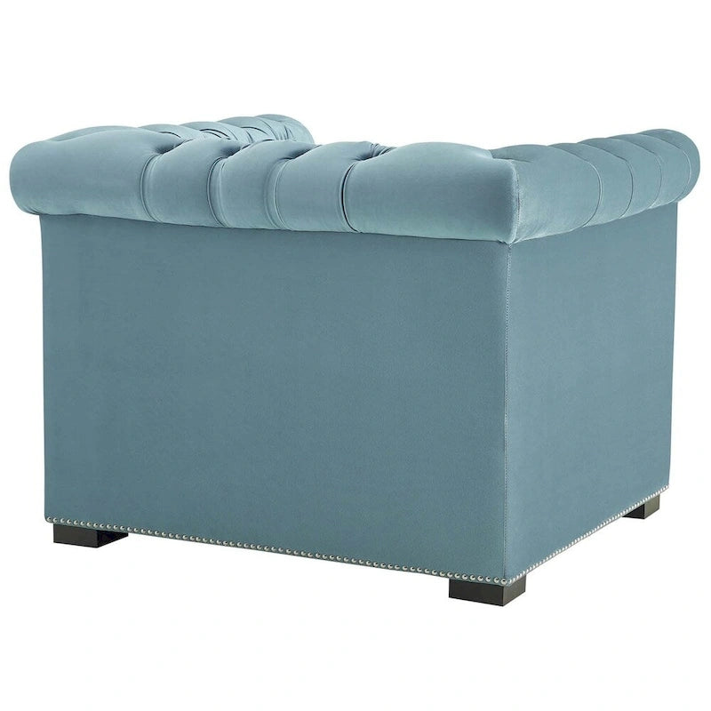 Fauteuil en velours haute performance
