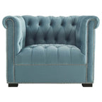 Fauteuil en velours haute performance
