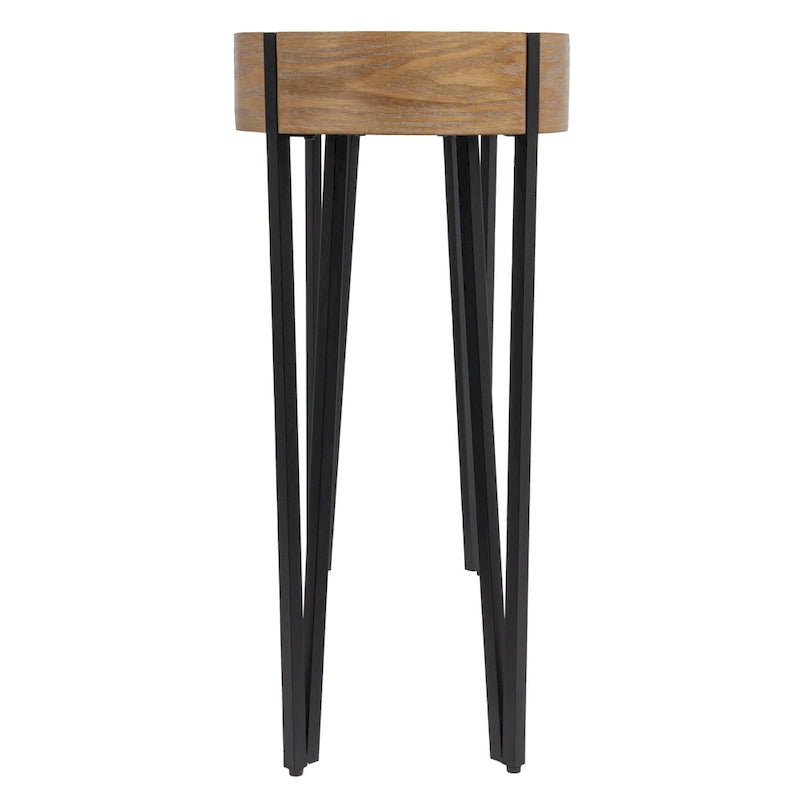 Console en bois Astoria avec pieds en épingle à cheveux en métal - 42,0L x 14,0l x 30,3H