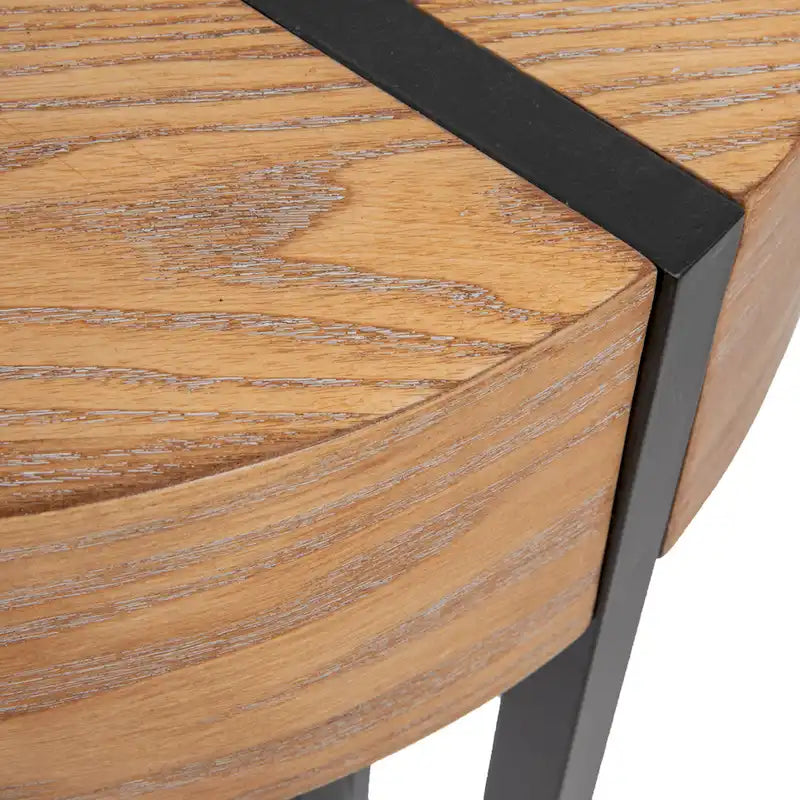 Console en bois Astoria avec pieds en épingle à cheveux en métal - 42,0L x 14,0l x 30,3H