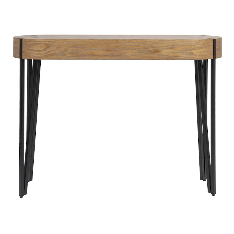 Console en bois Astoria avec pieds en épingle à cheveux en métal - 42,0L x 14,0l x 30,3H