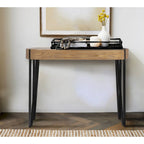Console en bois Astoria avec pieds en épingle à cheveux en métal - 42,0L x 14,0l x 30,3H
