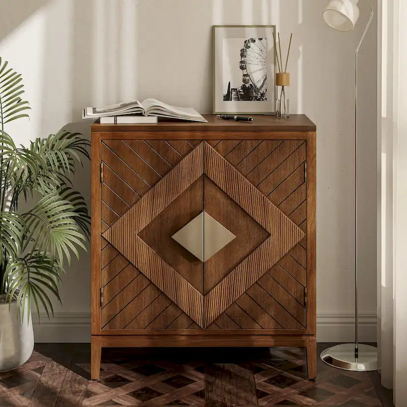 Buffet de rangement de style ferme, en bois avec 2 portes pour le salon, le couloir, la chambre à coucher et la salle à manger