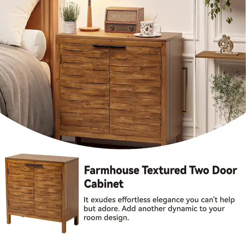 Buffet de rangement de style ferme, en bois avec 2 portes pour le salon, le couloir, la chambre à coucher et la salle à manger