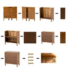 Buffet de rangement de style ferme, en bois avec 2 portes pour le salon, le couloir, la chambre à coucher et la salle à manger