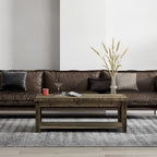 Table basse Joshua Creek 48 po, Aucun assemblage requis, Fini bois de grange