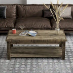 Table basse Joshua Creek 48 po, Aucun assemblage requis, Fini bois de grange