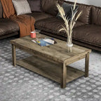 Table basse Joshua Creek 48 po, Aucun assemblage requis, Fini bois de grange