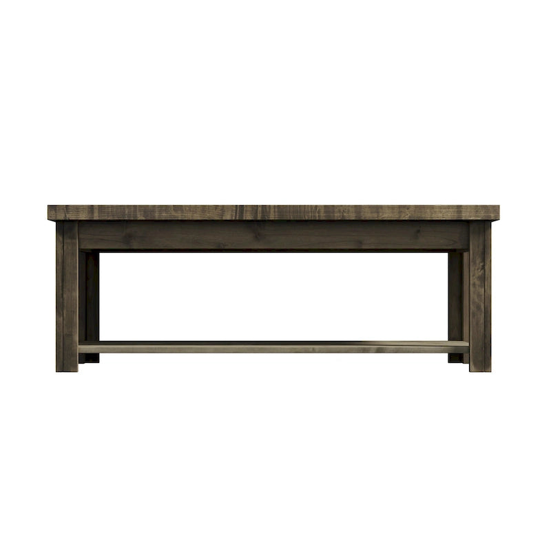 Table basse Joshua Creek 48 po, Aucun assemblage requis, Fini bois de grange