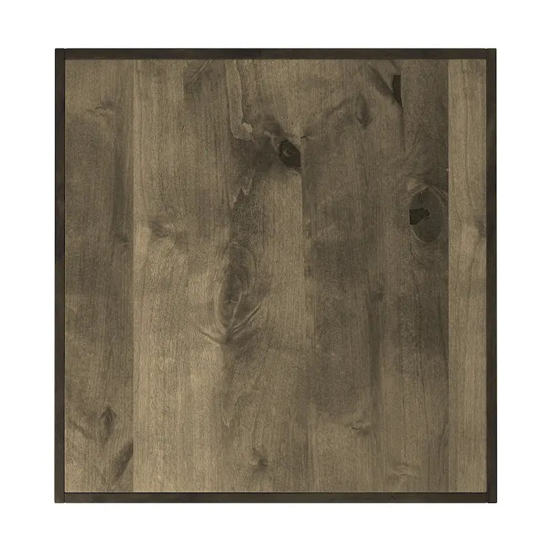 Table basse Joshua Creek 48 po, Aucun assemblage requis, Fini bois de grange