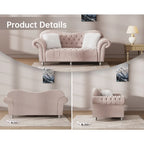 Canapé chesterfield de luxe classique américain à dossier capitonné