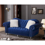 Canapé chesterfield de luxe classique américain à dossier capitonné