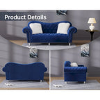 Canapé chesterfield de luxe classique américain à dossier capitonné