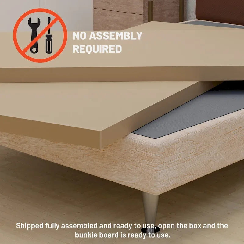 Sommier tapissier entièrement assemblé de 3,8 cm pour support de matelas/lit