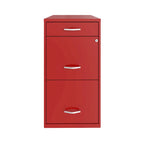 Classeur métallique 3 tiroirs profonds 18", Rouge Lave