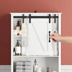 Pellebant Meuble de rangement WC gain de place pour salle de bain - 66,54 H x 27,17 L x 9,06 P
