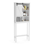 Pellebant Meuble de rangement WC gain de place pour salle de bain - 66,54 H x 27,17 L x 9,06 P