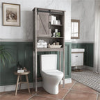 Pellebant Meuble de rangement WC gain de place pour salle de bain - 66,54 H x 27,17 L x 9,06 P