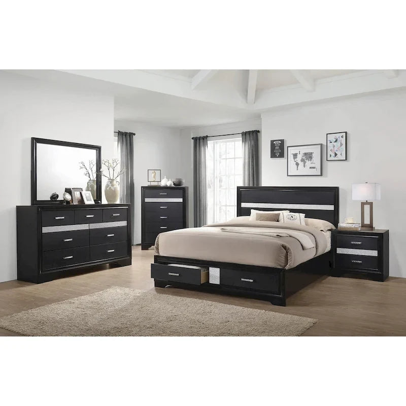 Chambre Corbin avec 2 tables de chevet et commode