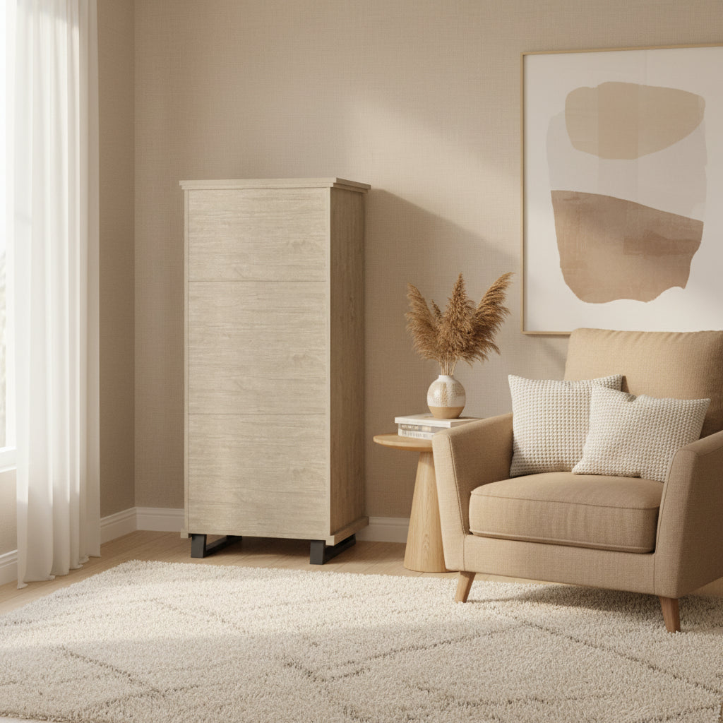 Farmhouse 2-Piece Bedroom Set - 1 Nightstand and 1 Chest