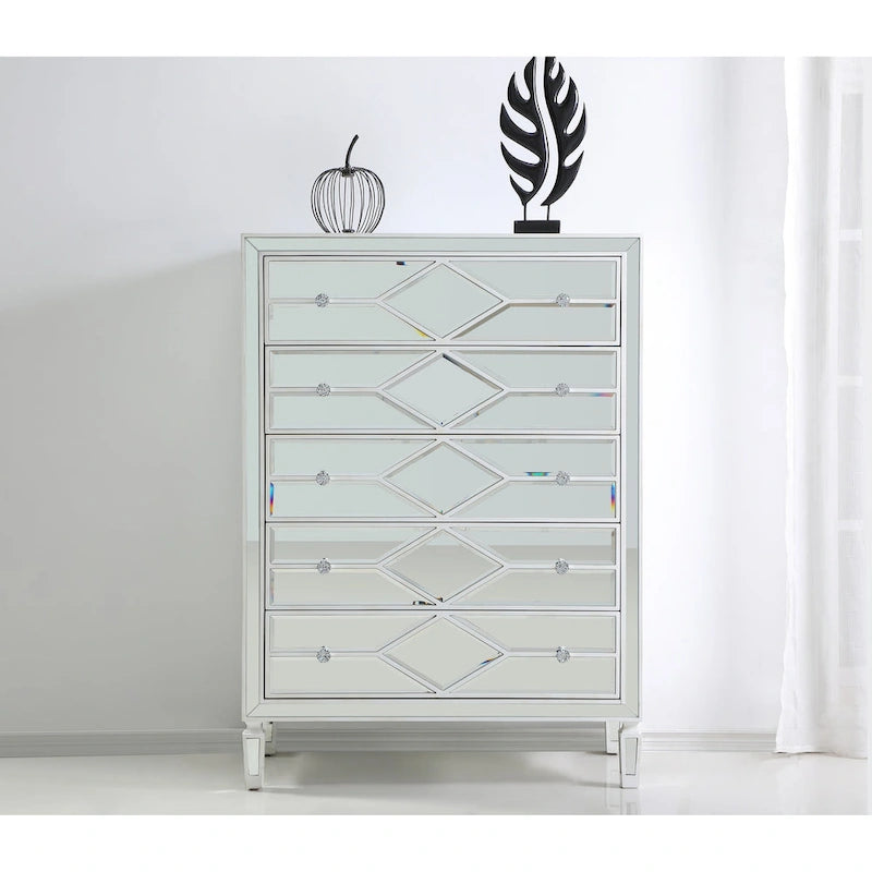 Commode 5 tiroirs de 91 cm