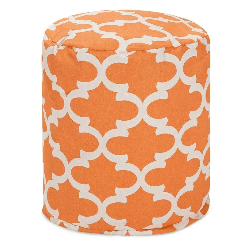 Pouf ottoman d'intérieur/extérieur Trellis