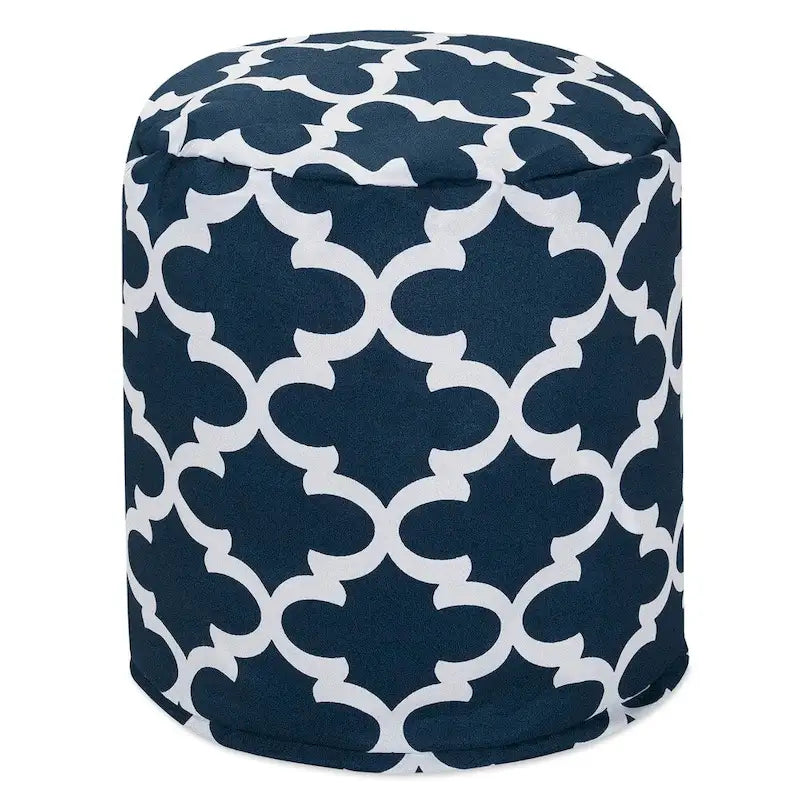 Pouf ottoman d'intérieur/extérieur Trellis