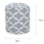 Pouf ottoman d'intérieur/extérieur Trellis