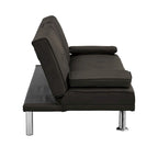 Canapé-lit convertible moderne réglable - Canapé double inclinable en similicuir