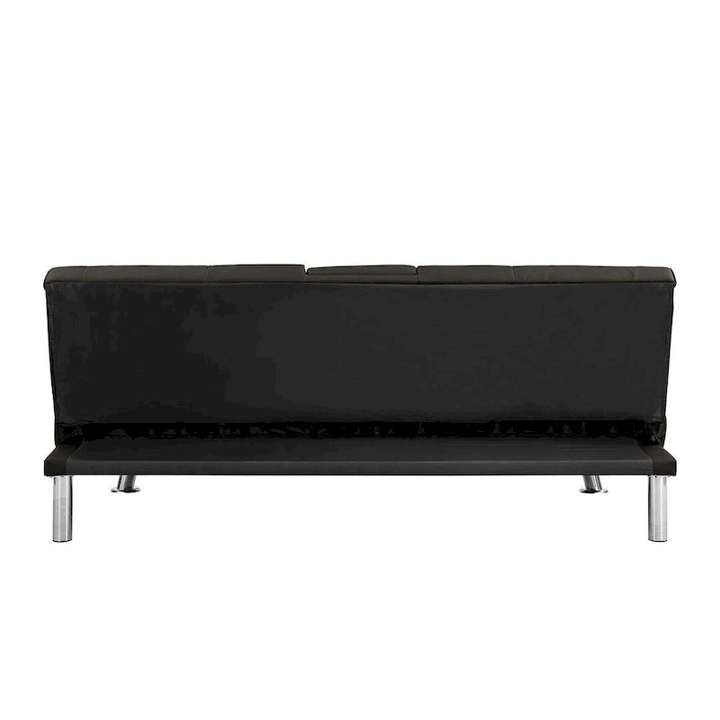 Canapé-lit convertible moderne réglable - Canapé double inclinable en similicuir