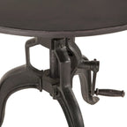 Table d'appoint réglable en métal recyclé avec manivelle, grand modèle, par World Interiors