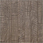 Table de cocktail rectangulaire en bois avec base à tréteaux, marron et blanc antique