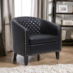 COOLMORE Fauteuil d'appoint en forme de tonneau pour salon